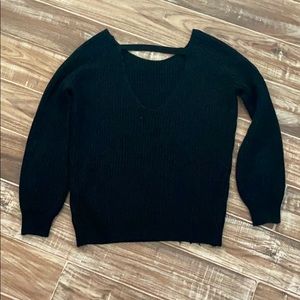 Black sweater with cutout